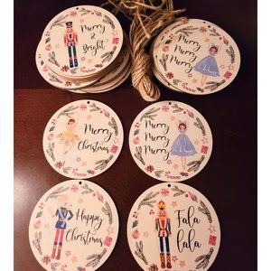Nutcracker Christmas Ornaments 40pc Holiday Decor Wood Tree Decorations Xmas New